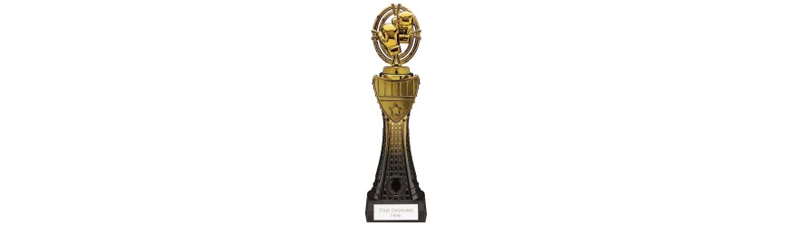MAVERICK TOWER RESIN TROPHY - 4 SIZES - 23CM - 31.5CM MAVERICK TOWER RESIN TROPHY - 4 SIZES - 23CM - 31.5CM